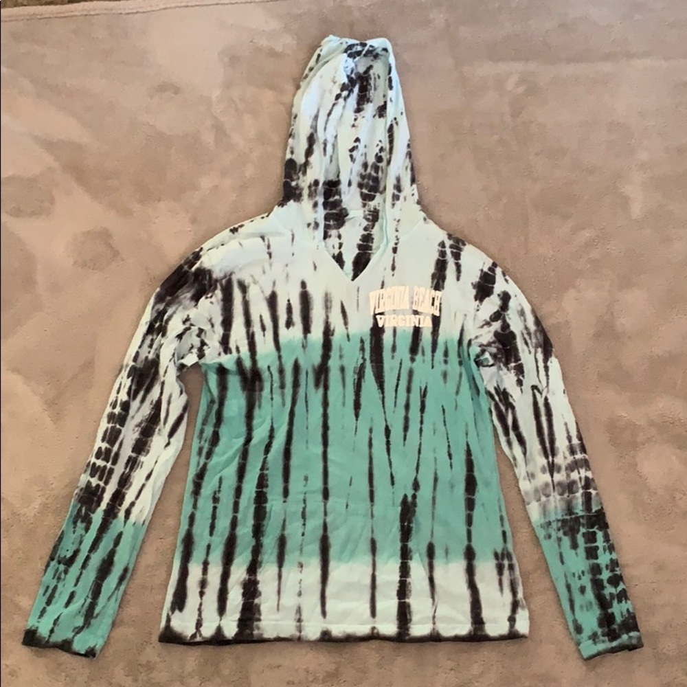 Virginia Beach Virginia long sleeve tie-dye shirt